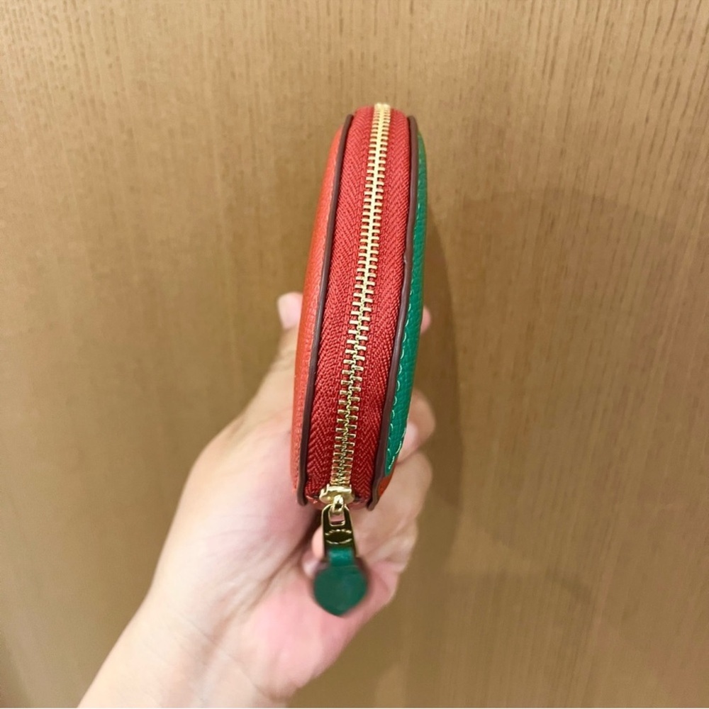 JUDY EX LABEL do not buy!!! Coach NWT Red and Green Strawberry coin case!! - Picture 4 of 6